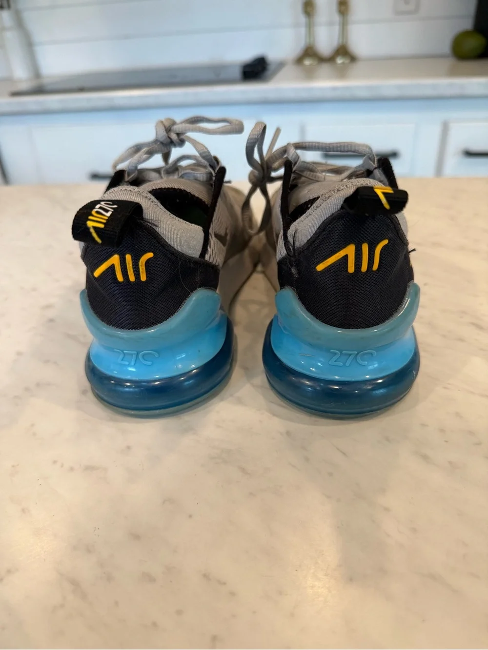 Nike Kids Air Max 270 in Grey and Blue